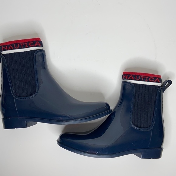 Nautica Blue Loytan Slip-on Ankle Bootie Rainboots Size 7 NWT - Picture 15 of 17